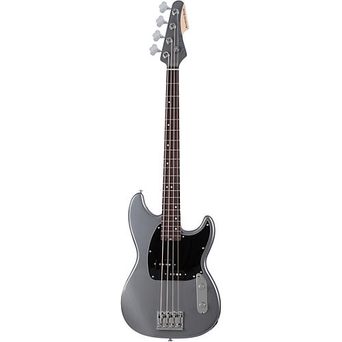 Schecter Guitar Research Banshee 4-String Short Scale Electric Bass Guitar Pelham Blue White Pickguard