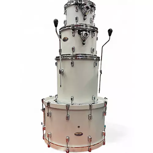 Used Pearl 6 Piece DECADE MAPLE Alpine White Drum Kit Alpine White
