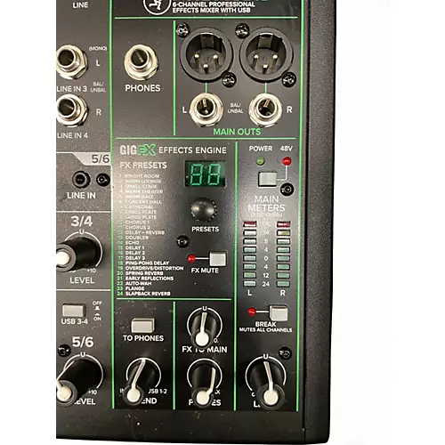 Used Mackie PROFX6V3 Unpowered Mixer