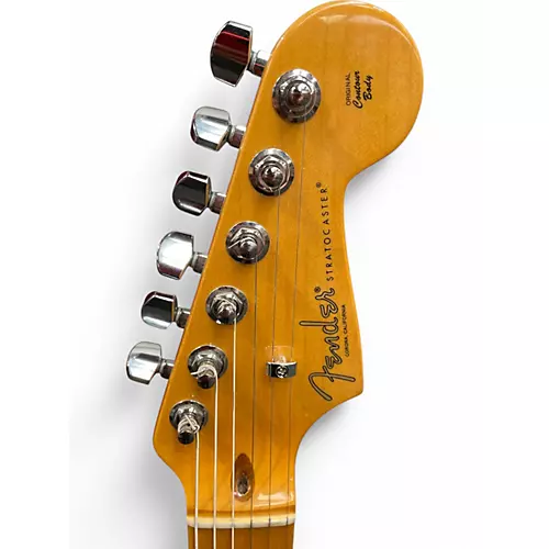 Used Fender American Professional II Stratocaster Black and White Solid Body Electric Guitar Black and White