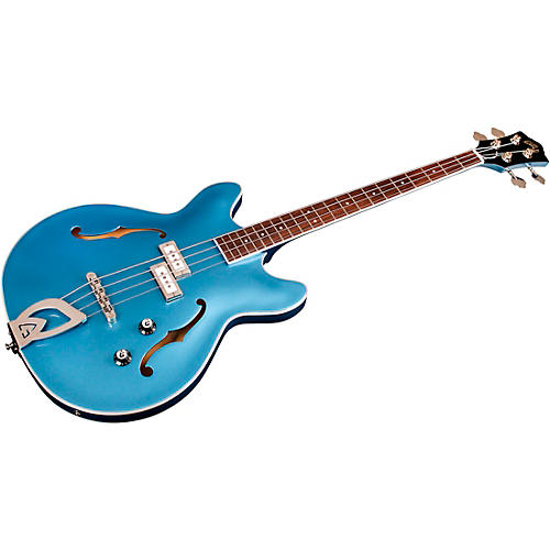 Guild Starfire I Bass Semi-Hollow Short Scale Double-Cut Electric Bass Guitar Pelham Blue