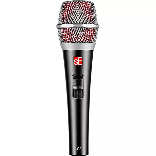 sE Electronics V7 SWITCH Dynamic Supercardioid Microphone With On/Off Switch Black