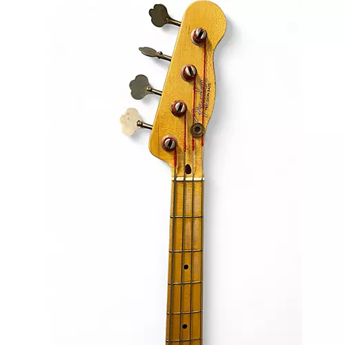 Used Fender 1955 Reissue Precision Bass Trans Blonde Electric Bass Guitar Trans Blonde