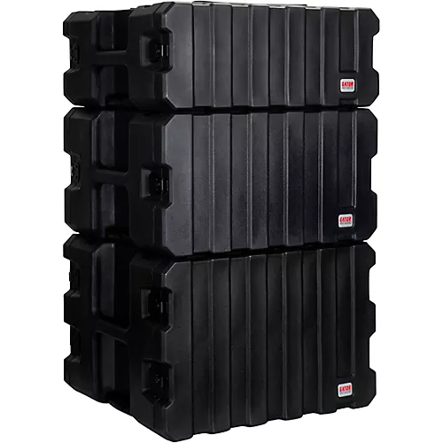 Gator G-Pro Roto Mold Rolling Rack Case Black 8 Space