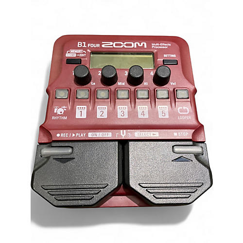 Used Zoom B1 FOUR Bass Effect Pedal