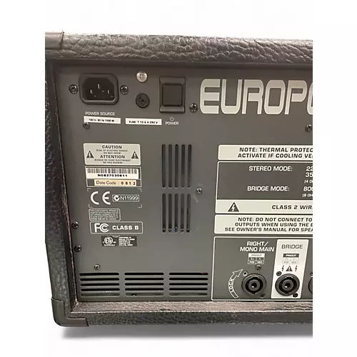 Used Behringer EUROPOWER PMP2000 Power Amp