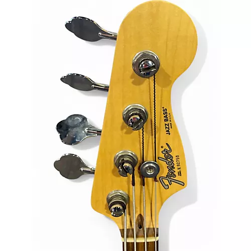 Used 1989 Fender american standard long horn jazz bass Brown Sunburst Electric Bass Guitar Brown Sunburst