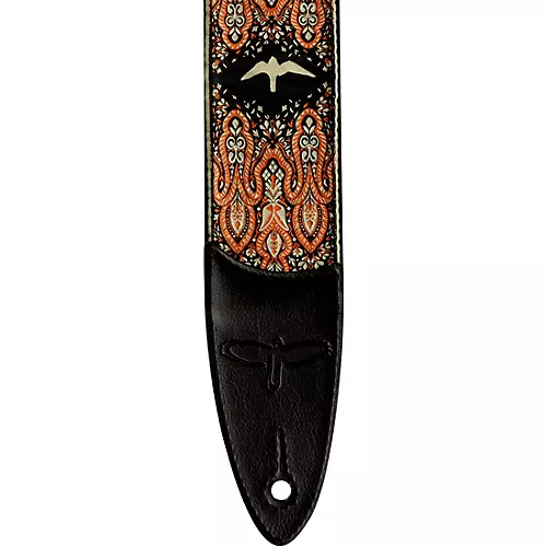 PRS Custom Jacquard Birds Fleur Guitar Strap Red 2 in.