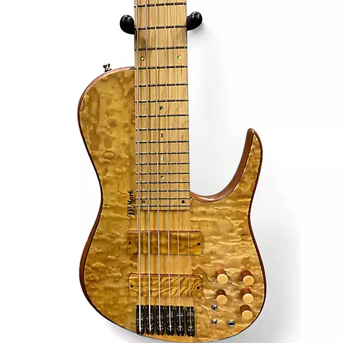 Used D'mark Omega 6  Spalted Exotic Brazillian Electric Bass Guitar Spalted Exotic Brazillian