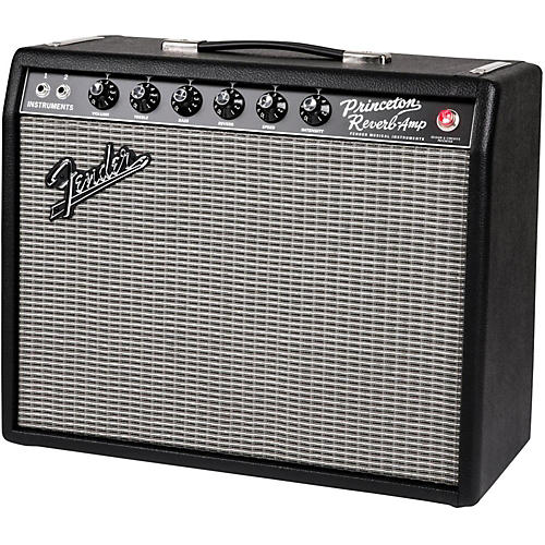 Fender '65 Princeton Reverb 12W 1x10 Tube Guitar Combo Amp Black