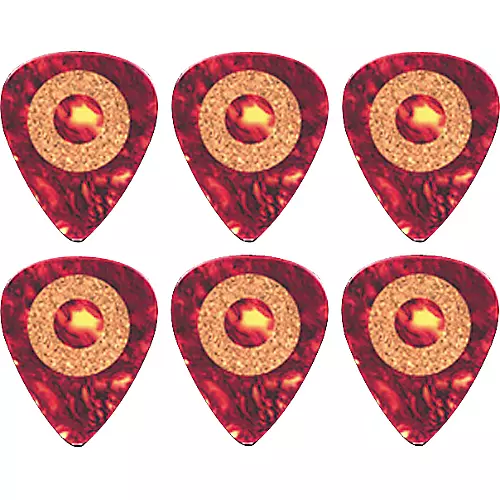 Clayton Cork Grip Standard Guitar Pick 6 Pack .38 mm