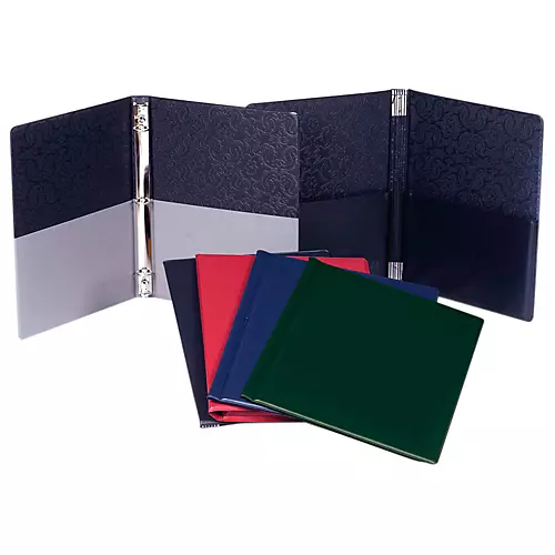 Marlo Plastics Choral Folder 9-1/4 x 12 with 7 Elastic Stays and 2 Expanded Horizontal Pockets Red