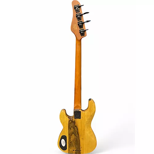 Used Schecter Guitar Research BLACK LIMBA Natural Electric Bass Guitar Natural