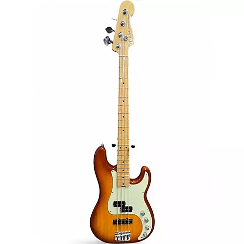 Used Fender American Elite Precision Bass Tobacco Sunburst Electric Bass Guitar Tobacco Sunburst
