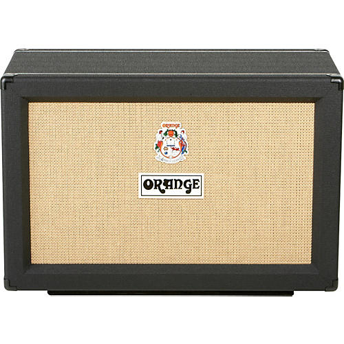 Orange Amplifiers PPC Series PPC212-C 120W 2x12 Closed-Back Guitar Speaker Cabinet Black Straight