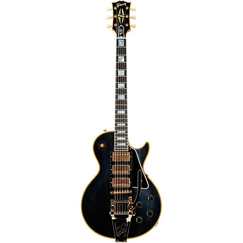 Gibson Custom 1957 Les Paul Custom Reissue 3-Pickup Bigsby VOS Electric Guitar Ebony