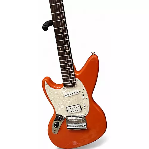 Used Fender Jagstang Left Handed Fiesta Red Electric Guitar Fiesta Red