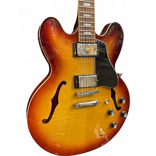 Used Epiphone ES335 Figured Raspberry Tea Hollow Body Electric Guitar Raspberry Tea