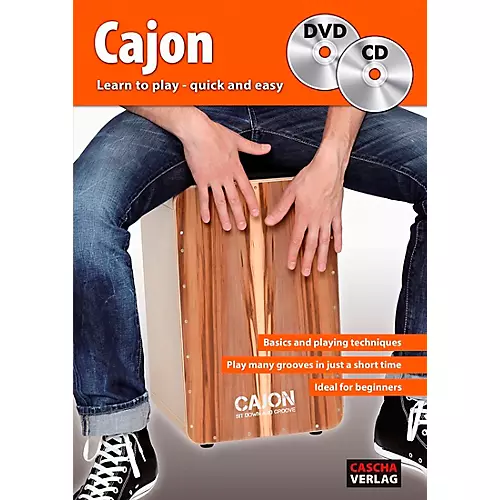 Sela Varios Cajon Bundle with Bag, Pad and DVD Brown/Black
