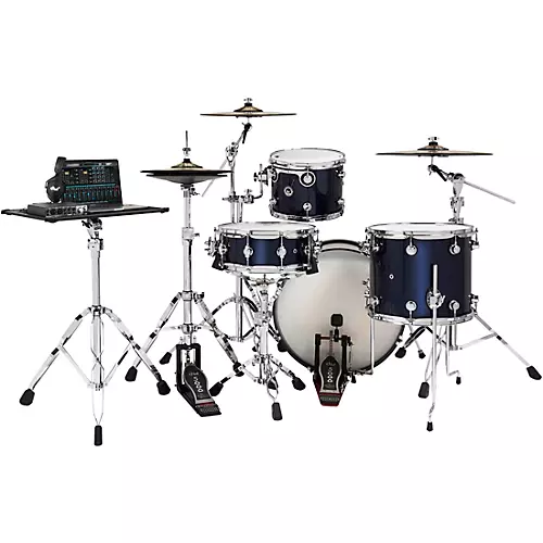 DW DWe Wireless Acoustic-Electronic Convertible 4-Piece Drum Set Bundle With 20