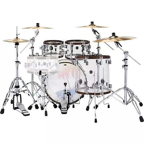PDP by DW 25th Anniversary Clear Acrylic 4-Piece Shell Pack