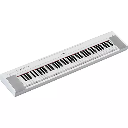 Yamaha Piaggero NP-35 76-Key Portable Keyboard Essentials Bundle White