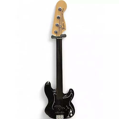 Used Fender Tony Franklin Signature Fretless Precision Bass Black Electric Bass Guitar Black