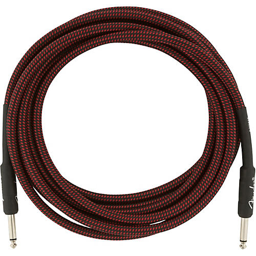 Fender Professional Series Straight to Straight Instrument Cable 15 ft. White Tweed