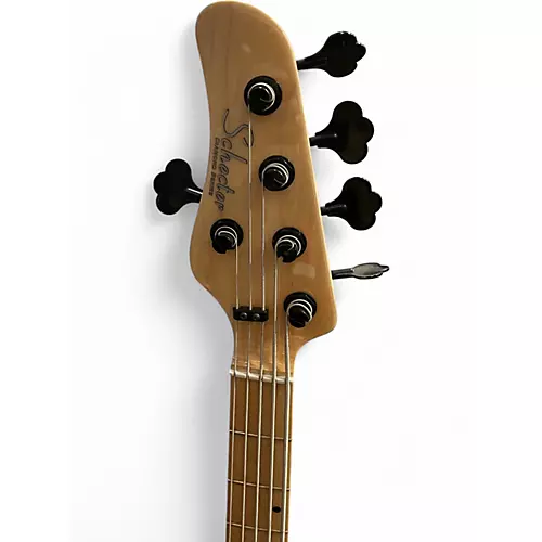 Used Schecter Guitar Research J-5 5-String with Maple Fretboard Seafoam Green Electric Bass Guitar Seafoam Green