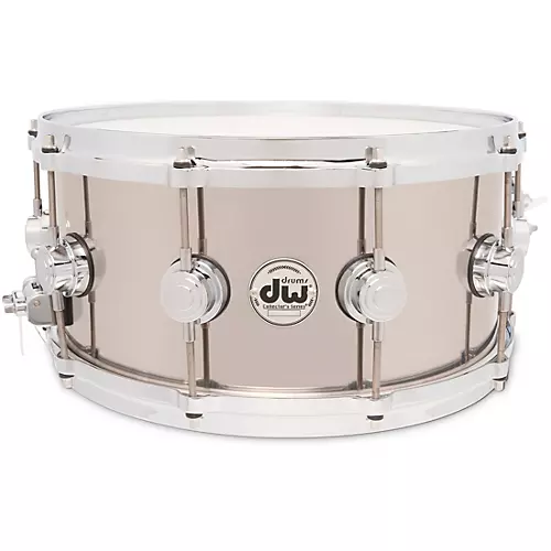 DW Collectors Series Stainless Steel Snare Drum With Die Cast Hoops 14 x 6.5 in. Stainless Steel