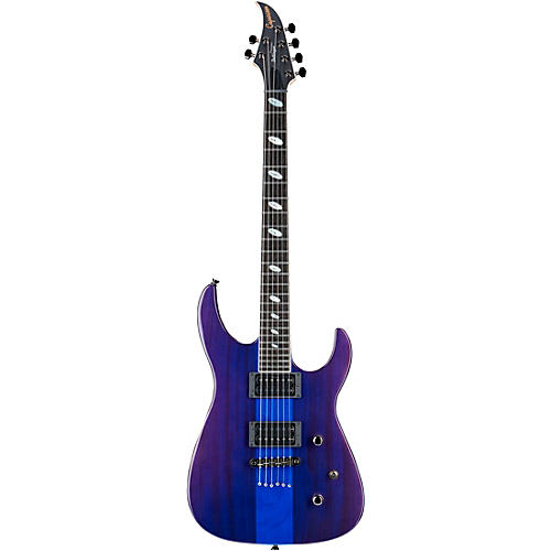 Caparison Guitars Dellinger II FX Prominence EF Electric Guitar Transparent Spectrum Blue