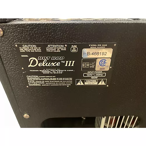 Used Fender Hot Rod Deluxe III 40W 1x12 Tube Guitar Combo Amp