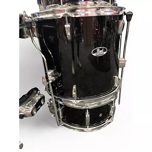 Used Pearl 5 Piece Roadshow 5pc Black Drum Kit Black