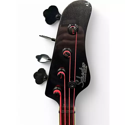 Used Schecter Guitar Research Michael anthony MA-4 Black Electric Bass Guitar Black