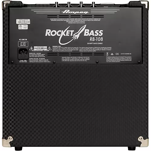 Ampeg Rocket Bass RB-108 30W 1x8 Bass Combo Amp Black and Silver