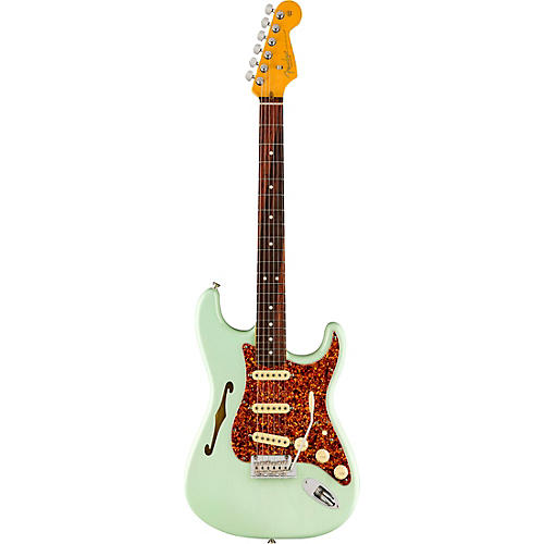Fender American Professional II Stratocaster Thinline Limited-Edition Electric Guitar Transparent Shell Pink