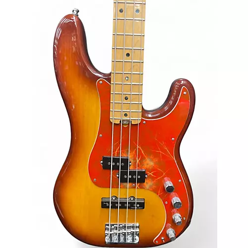 Used 2016 Fender American Elite Precision Bass Tobacco Sunburst Electric Bass Guitar Tobacco Sunburst