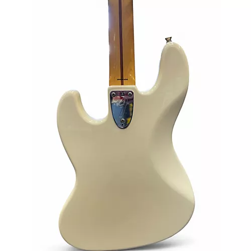 Used Fender Marcus Miller Signature Jazz Bass White Electric Bass Guitar White