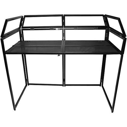 ProX XF-MESA MK2 DJ Booth Facade with Black & White Scrims