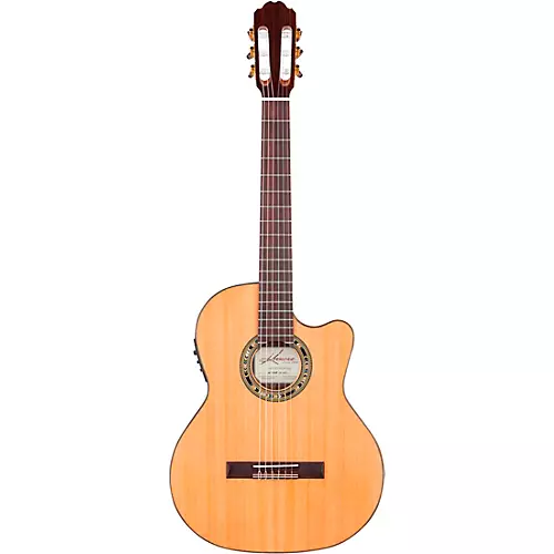 Kremona F65CW TL Thin-Bodied Nylon-String Acoustic-Electric Guitar Natural