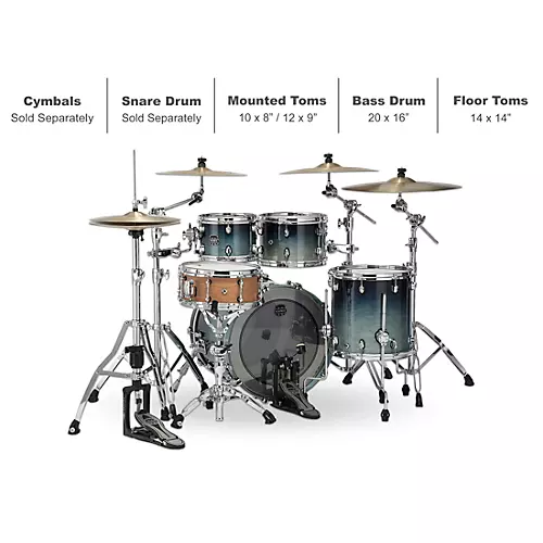 Mapex Saturn Fusion 4-Piece Shell Pack With 20