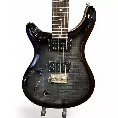 Used 2021 PRS CM4 SE Custom 24 Left Handed Trans Charcoal Electric Guitar Trans Charcoal