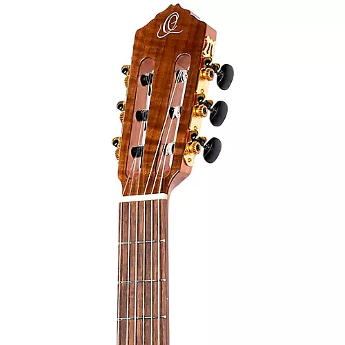 Ortega Family Series Pro RCE138-T4-L Thinline Acoustic Electric Nylon Guitar Natural