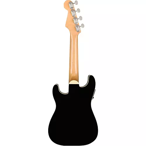 Fender Fullerton Stratocaster Acoustic-Electric Ukulele Black