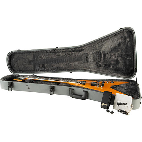 Gibson Dave Mustaine Flying V EXP Electric Guitar Silver Metallic