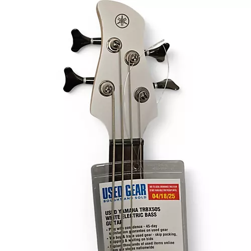Used Yamaha trbx505 white Electric Bass Guitar white