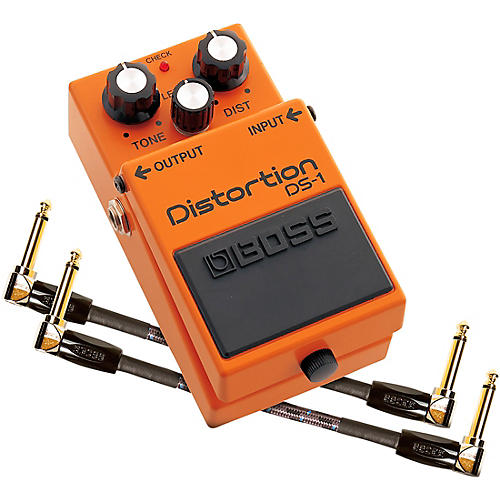BOSS DS-1 Distortion Effects Pedal and Two 6