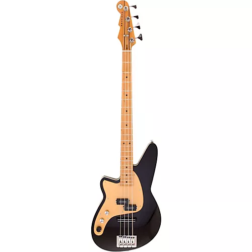 Reverend Decision Left-Handed P Bass Midnight Black