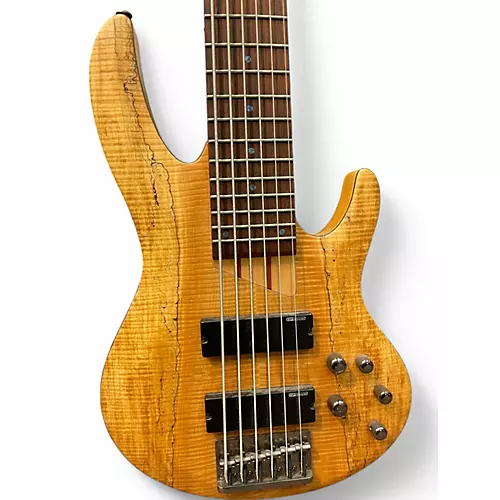Used ESP LTD B206SM 6 String Spalted Maple Electric Bass Guitar Spalted Maple