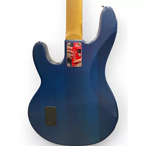 Used Sterling by Music Man Sub 4 Blue Electric Bass Guitar Blue